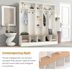 Merax Wide Design Hall Tree with Storage Bench
