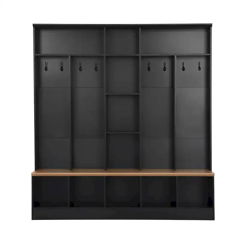 Merax Wide Design Hall Tree with Storage Bench