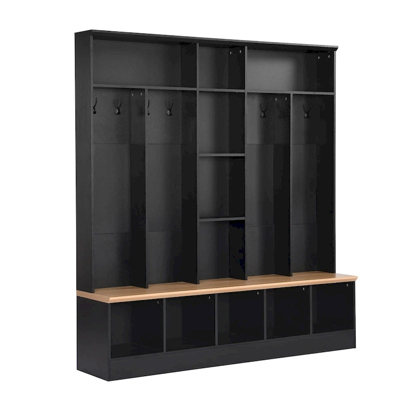 Merax Wide Design Hall Tree with Storage Bench
