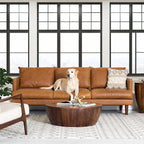 Poly & Bark Girona 88 Sofa - Full Grain Genuine Italian Leather