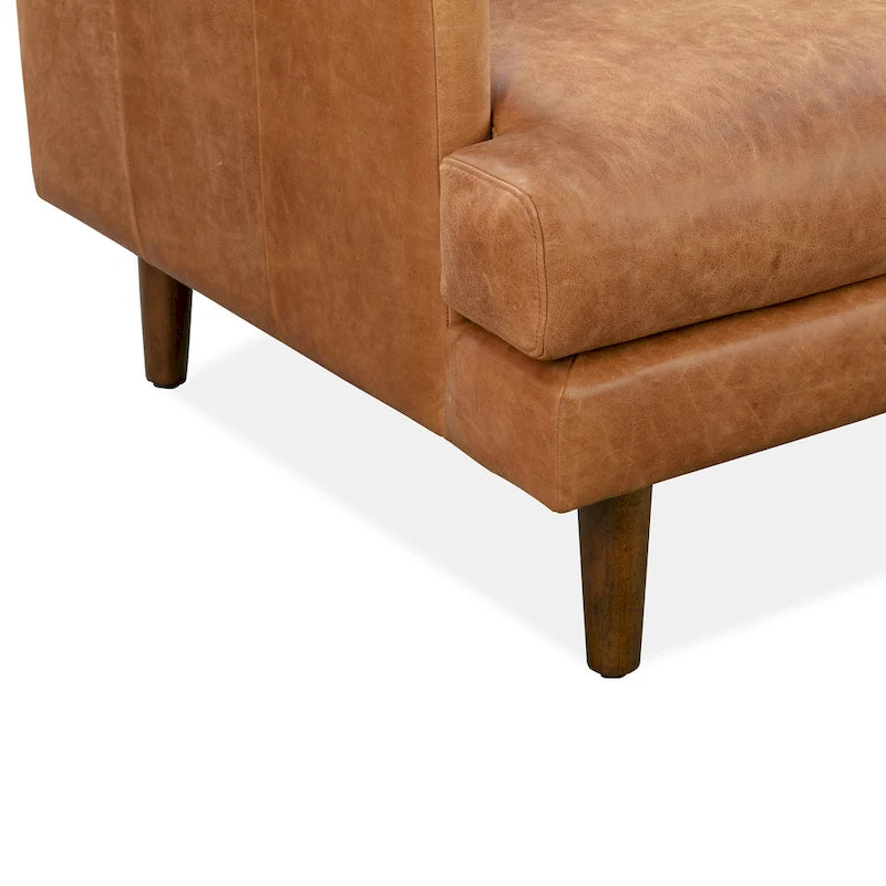 Poly & Bark Girona 88 Sofa - Full Grain Genuine Italian Leather
