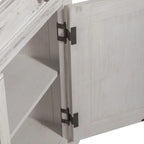River Place Riverstone White & Tobacco Accent Cabinet