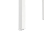 Modern Tempered Glass Tea Table Coffee Table End Table Square Table - 17.72L x 17.72 W x 20.5 H,