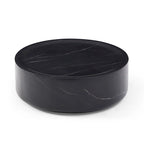 31.49 Sturdy Fiberglass Round Coffee Table with Large Storage