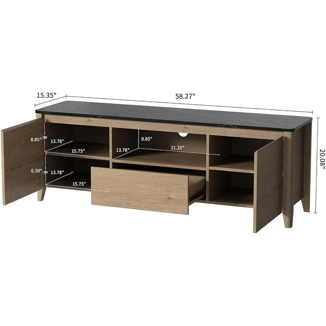 58 Modern TV stand Entertainment Center TV cabinet with Storage - 58 inches