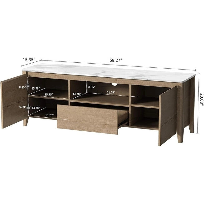 58 Modern TV stand Entertainment Center TV cabinet with Storage - 58 inches