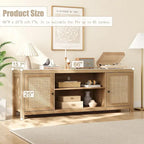 Rattan TV Stand for 65/75 Inch