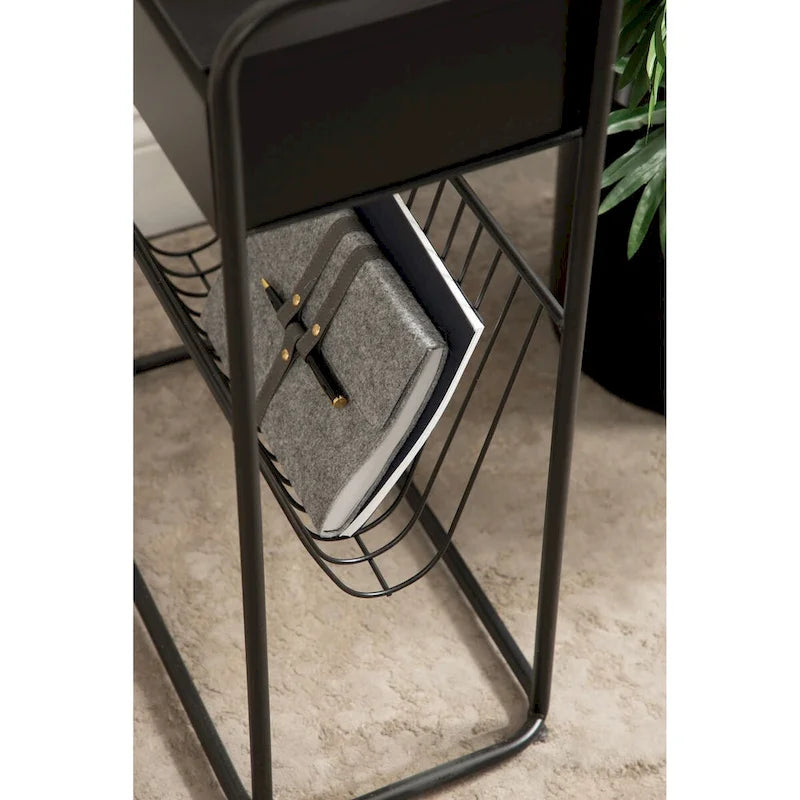 Kate and Laurel Kura Narrow Side Table - 19x9x26