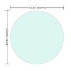 36 Inch Round Tempered Glass Table Top Clear Glass 1/4 Inch Thick Flat Polished Edge