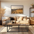 Square Nesting Coffee Table Set of 2 Wood Metal Stacking Side Table - 22x22x18
