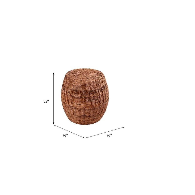 Java Wicker End Table