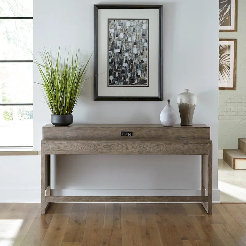 Bartlett Field Dusty Taupe 4 Piece Console Bar Table Set