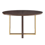 Andrea Espresso 54-inch Round Dining Table by iNSPIRE Q Modern - 54 Round Dining Table