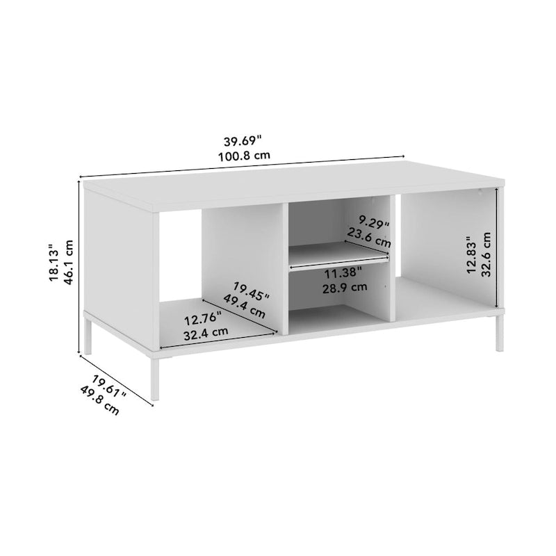 Bush Furniture Essence Living Room Coffee Table with Shelves