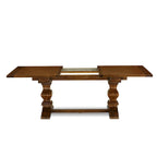 East West Furniture 11 Piece Dining Table Set- a Wooden Table and 10 Linen Fabric Upholstered Chairs(Finish Options)