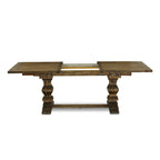 East West Furniture 11 Piece Dining Table Set- a Wooden Table and 10 Linen Fabric Upholstered Chairs(Finish Options)