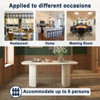 Clihome Wood Large Accent Dining Table