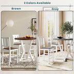 Rustic Farmhouse 5-Piece Counter Height Dining Table Set