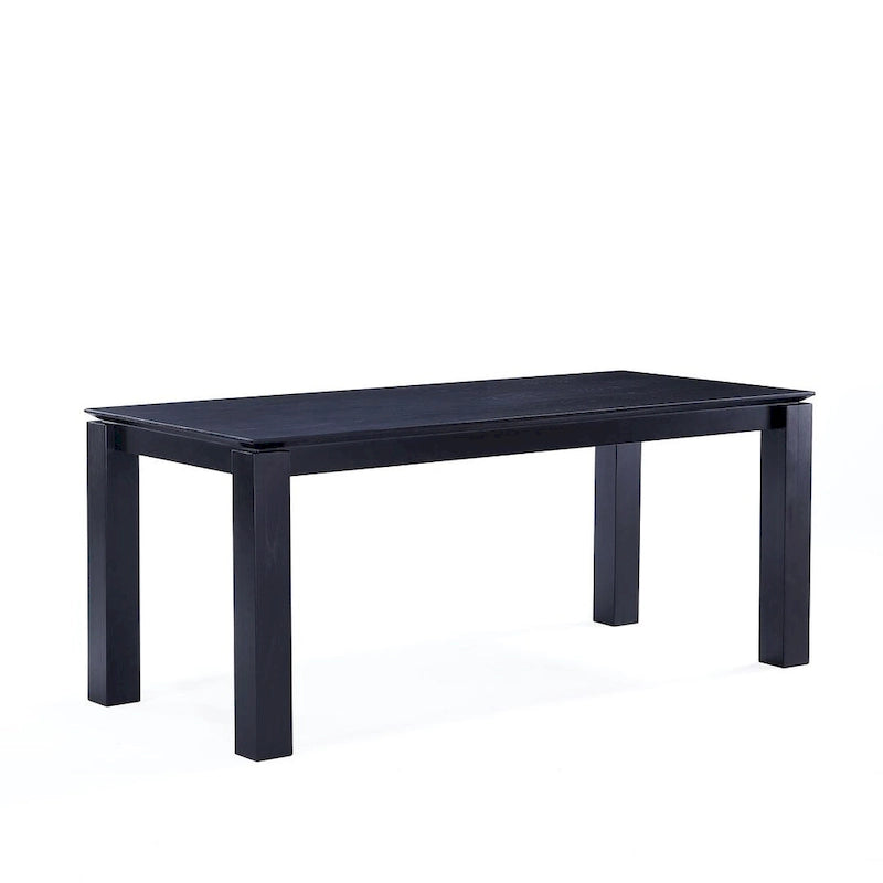 Manhattan Comfort Rockaway Modern 70.86 Solid Wood Dining Table