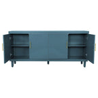 70.07Large Size 4-Door Cabinet, Same as Living Room, Kitchen, Bedroom, Hallway ,Olive Green,Navy Blue,Peacock Blue