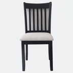 Upholstered Seating Comfortable Black Dining Chairs Set Of 2 For Farmhouse, Kitchen