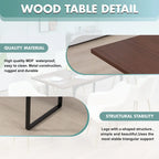 AVAWING Wood Dining Table