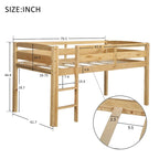 Wood Loft Bed Low Loft Beds with Ladder