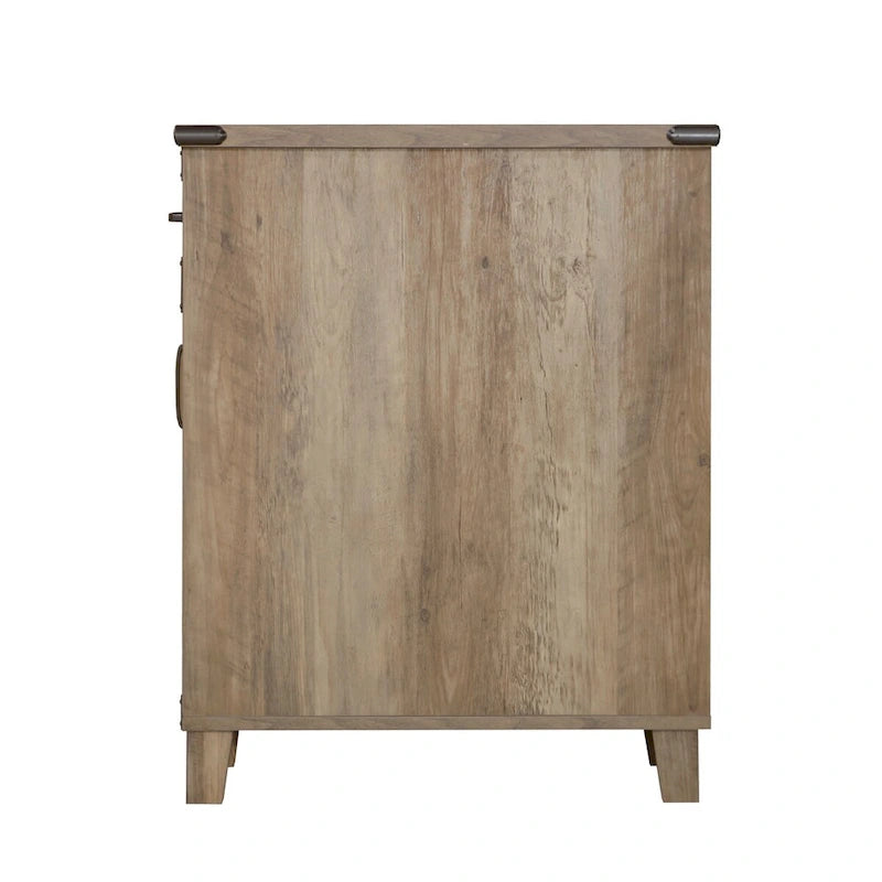 Oxford Farmhouse Rustic Oak Executive desk