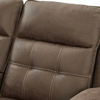 Lesley 2-Piece Living Room Reclining Set, Brown
