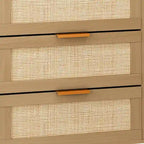 Accent Storage Cabinet 6-drawers Rattan dresser Rattan Drawer
