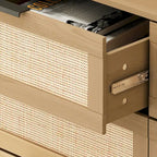 Accent Storage Cabinet 6-drawers Rattan dresser Rattan Drawer