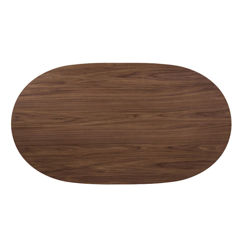 Furniture of America Beau II Mid-century Walnut 7-Piece Dining Table Set