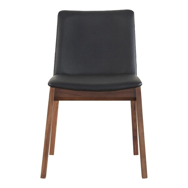 Aurelle Home Derk Modern Solid Walnut Dining Chairs - Set of 2