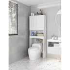 Home Bathroom Shelf Over-The-Toilet, Bathroom Storage Cabinet Organizer Space Saver
