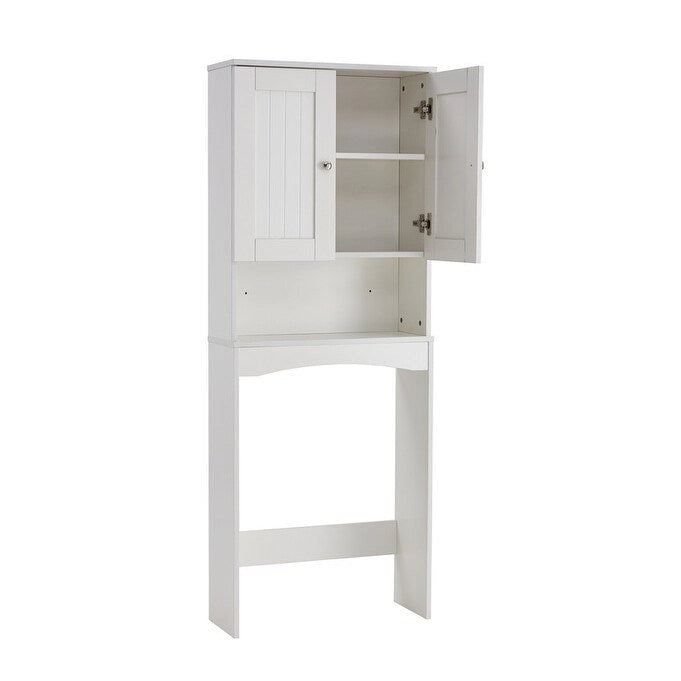 Home Bathroom Shelf Over-The-Toilet, Bathroom Storage Cabinet Organizer Space Saver