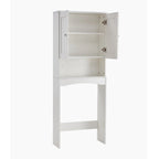 Home Bathroom Shelf Over-The-Toilet, Bathroom Storage Cabinet Organizer Space Saver