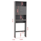 Home Bathroom Shelf Over-The-Toilet, Bathroom Storage Cabinet Organizer Space Saver