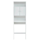 Home Bathroom Shelf Over-The-Toilet, Bathroom Storage Cabinet Organizer Space Saver