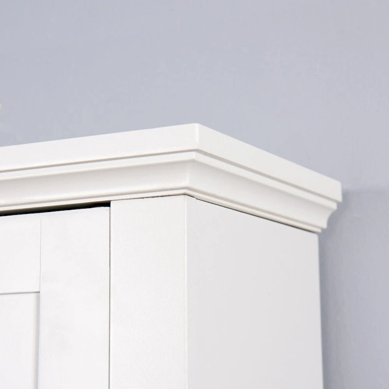 Bathroom Wooden Storage Cabinet Over-The-Toilet Space Saver - 23.62 x 7.72 x 67.32 inch