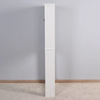 Bathroom Wooden Storage Cabinet Over-The-Toilet Space Saver - 23.62 x 7.72 x 67.32 inch