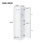 Freestanding Storage Cabinet with Hook