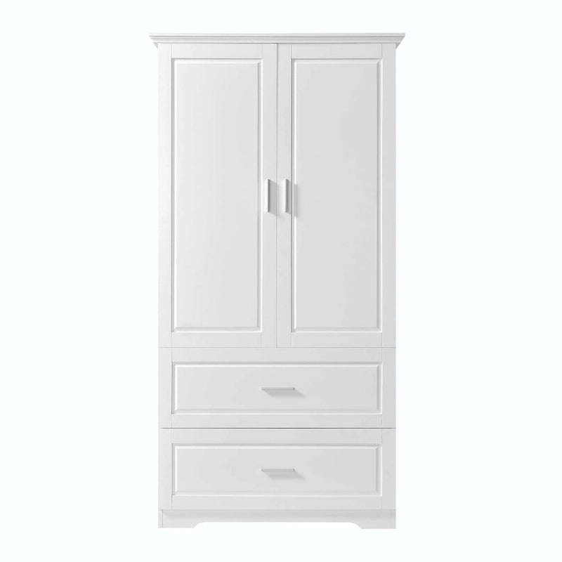 Tall Bathroom Storage Cabinet with Drawers and Adjustable Shelf