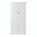 Tall Bathroom Storage Cabinet with Drawers and Adjustable Shelf