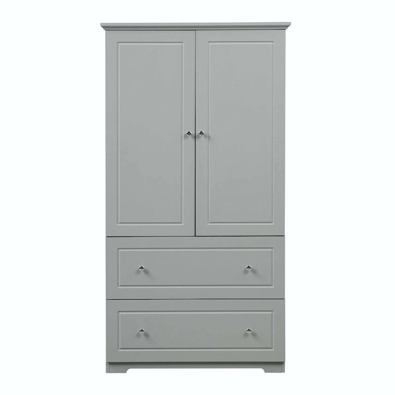 Tall Bathroom Storage Cabinet with Drawers and Adjustable Shelf