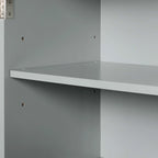 Tall Bathroom Storage Cabinet with Drawers and Adjustable Shelf