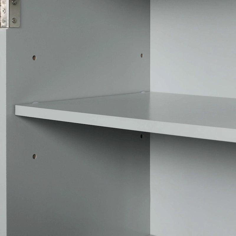 Tall Bathroom Storage Cabinet with Drawers and Adjustable Shelf