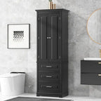 Tall Storage Cabinet with Three Drawers for Bathroom/Office
