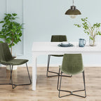 78.74 Inches Modern Dining Table for 8-10, Rectangular Kitchen Table - 78.7W x 39.4D