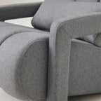 Modern Upholstered accent chair, Comfortable Linen Fabric with a pillow for Living room,bedroo,mLinen