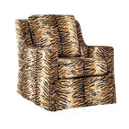 Stan Farmhouse Slipcover Rocking Swivel Chair by HULALA HOME